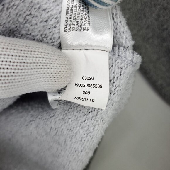 Roots Canada Hoodie Sweatshirt Mens XS Gray Beaver Velvet Logo Pullover Pockets - Picture 10 of 12